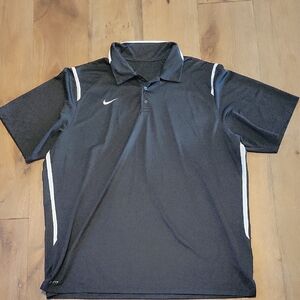Mens Nike 2xl Black Golf Polo Shirt